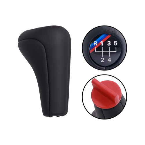 5-Speed Leather Gear Shifter Knob