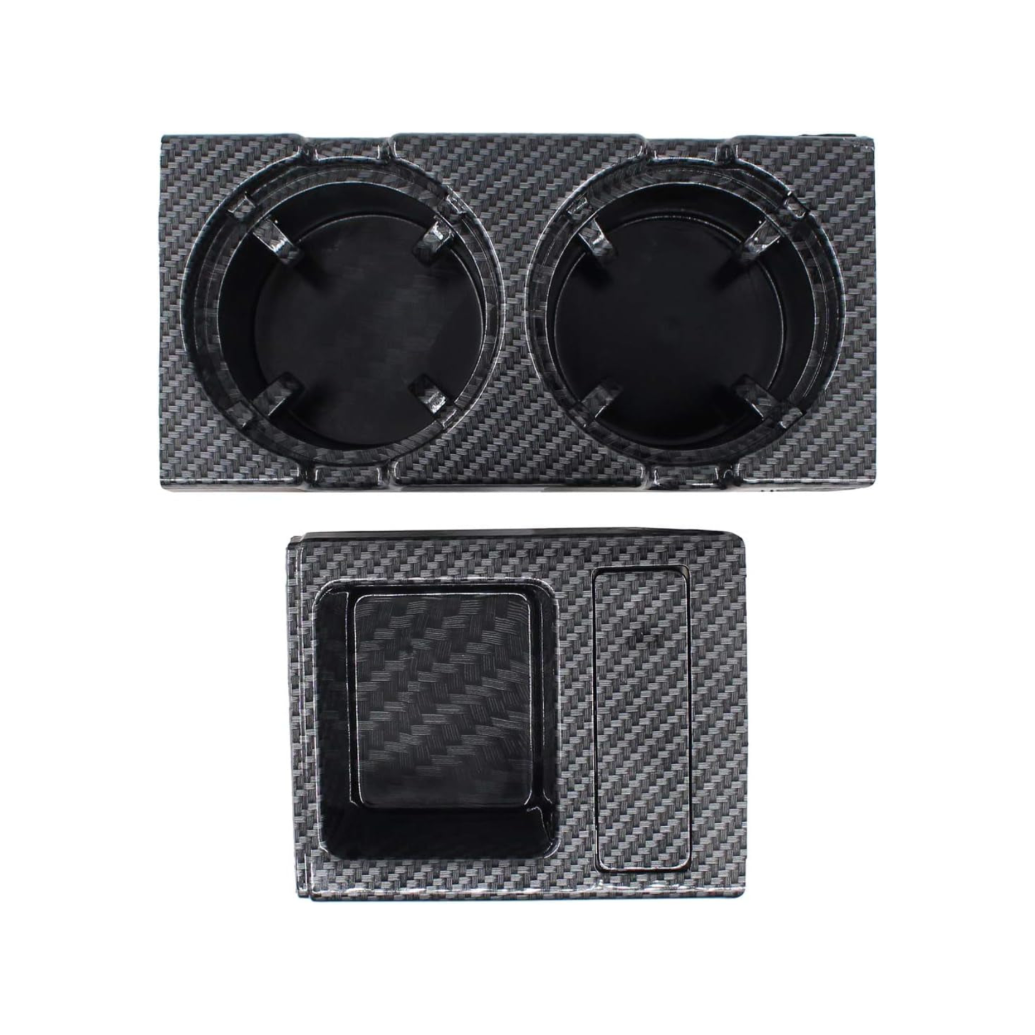 Carbon-Fiber Center Console Cup & Coin Holder