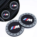 For BMW M Car Cup Holder Coaster, Auto Cup Holder Insert Coaster Compatible with BMW M M2 M4 M5 M6 M8 X1 X2 X3 X5 X6 M135I M240I Z4 328I X7, 2PCS
