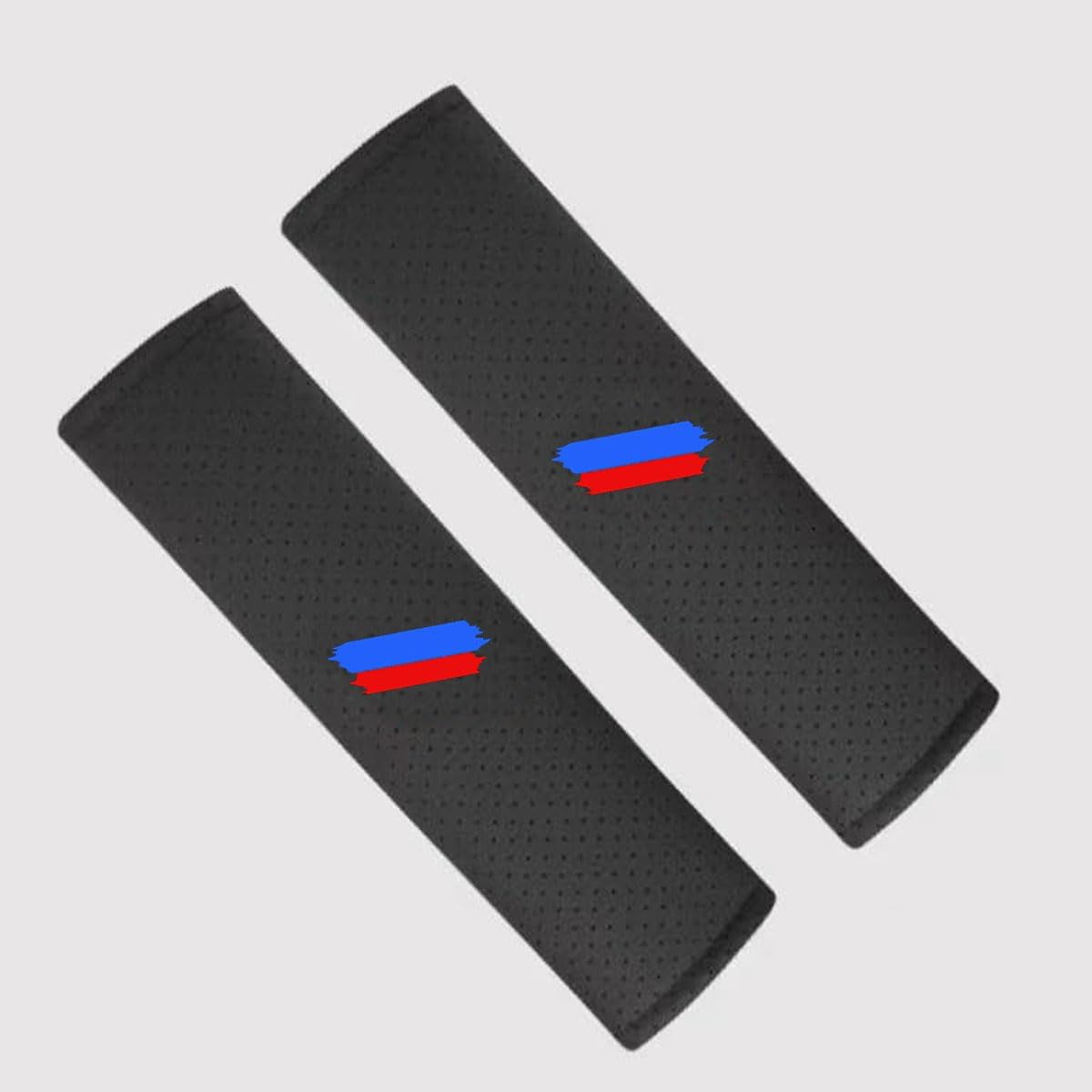 2 Pcs Car Seat Belt Pads Cover Compatible with BMW 1 2 3 4 5 6 7 Series X1 X2 X3 X4 X5 X6 Interior Accessories (Seat Belt Pads Cover)