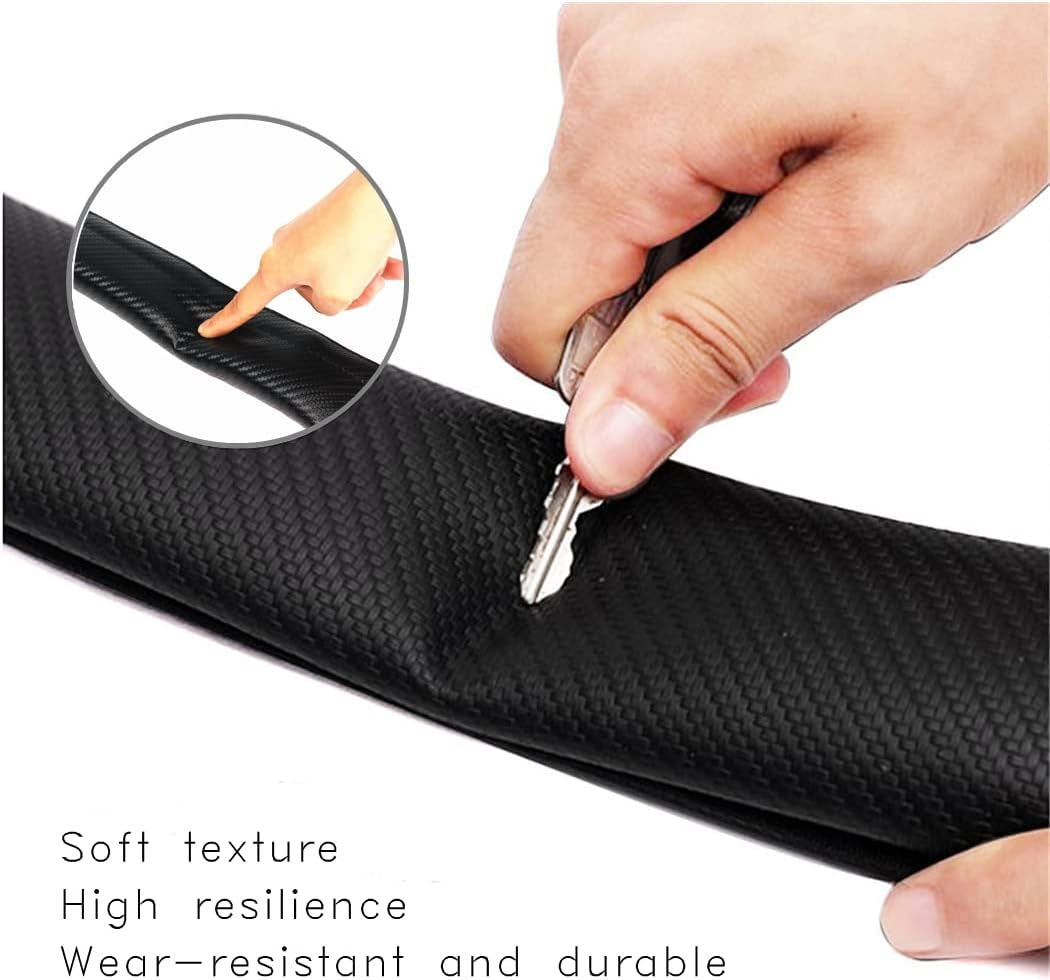 Car M 3 Color Performance Letters Seat Belt Cover Carbon Fiber Texture Car Seat Belt Shoulder Pad Cover Soft and Comfortable Suitable for Any Car Model
